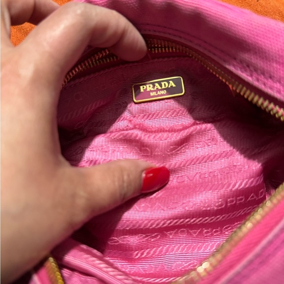 Prada Fuchsia Canvas Pouch - Picture 5 of 9